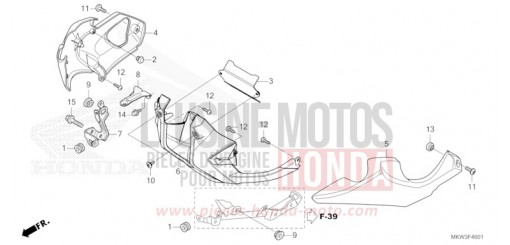 PANNEAU INFERIEUR (NC750XD) NC750XDP de 2023